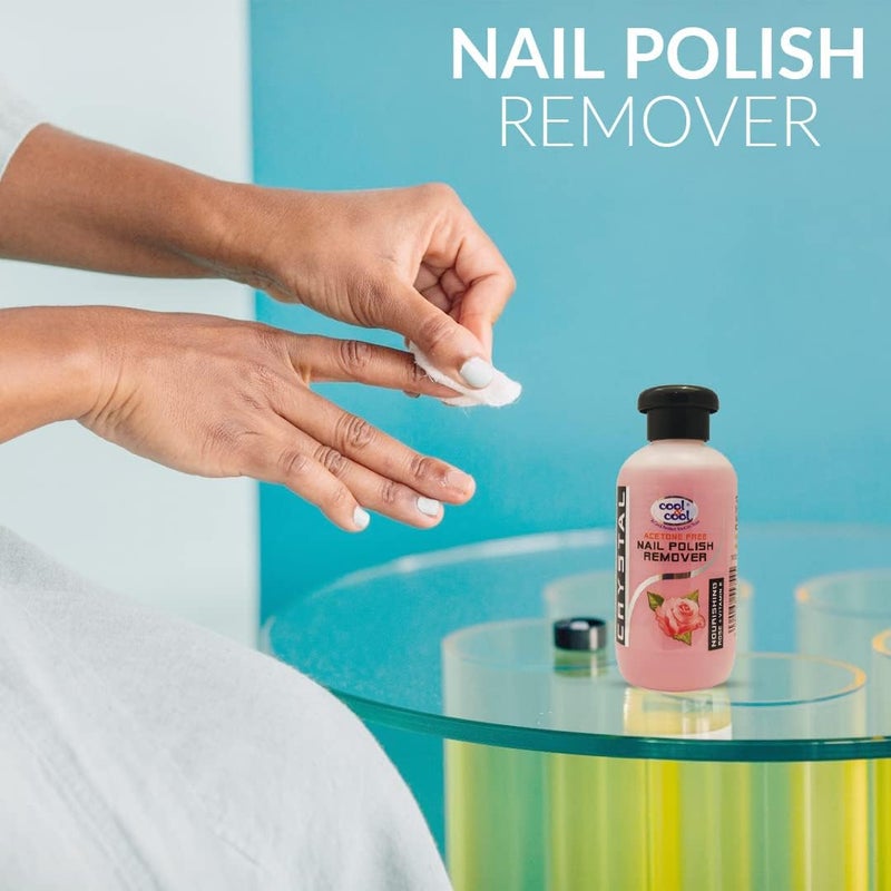 Cool & Cool Acetone Free Nail Polish Remover with Rose & Vitamin E - 100ml - Image 3